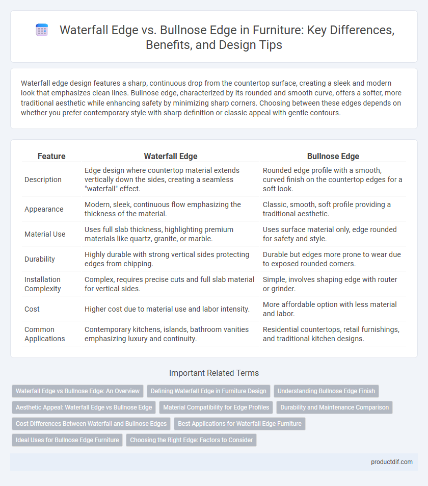 Waterfall Edge vs. Bullnose Edge in Furniture: Key Differences, Benefits, and Design Tips