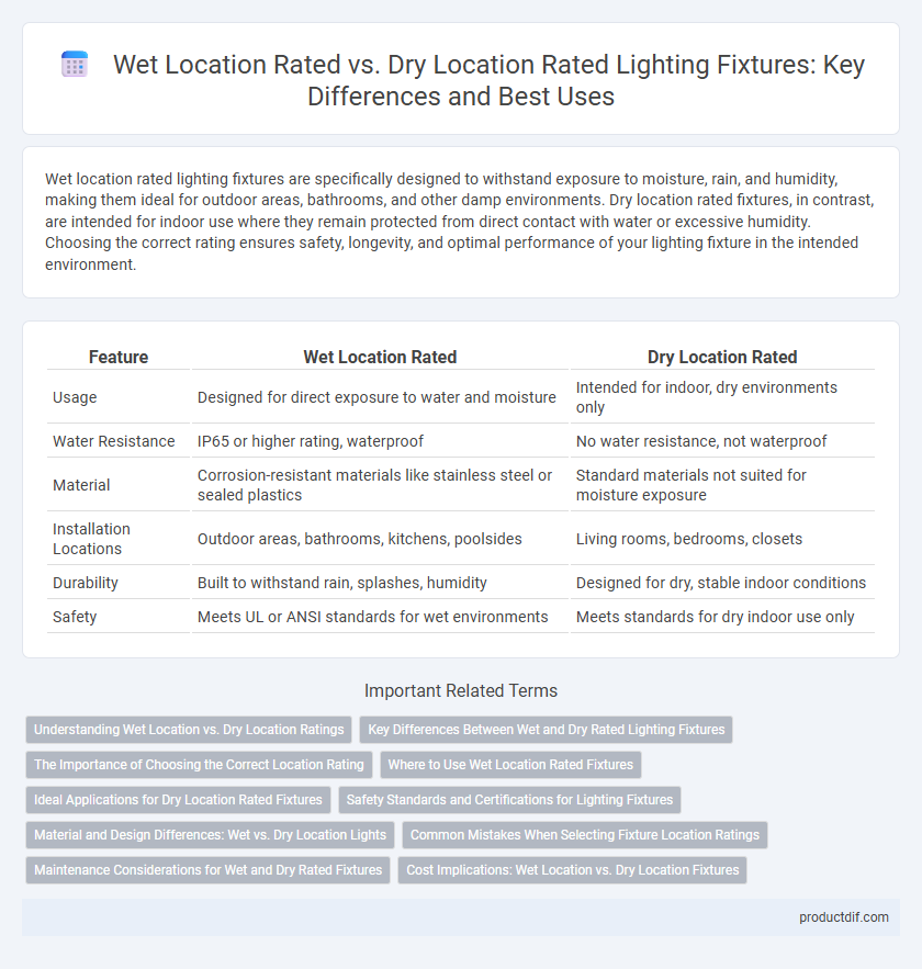 Wet Location Rated vs. Dry Location Rated Lighting Fixtures: Key Differences and Best Uses