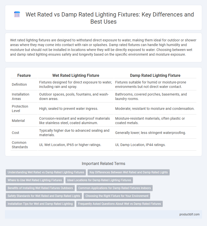 Wet Rated vs Damp Rated Lighting Fixtures: Key Differences and Best Uses