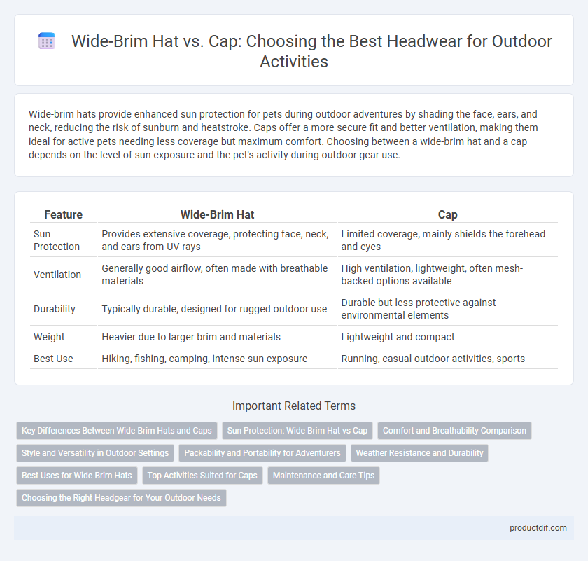 Wide-Brim Hat vs. Cap: Choosing the Best Headwear for Outdoor Activities
