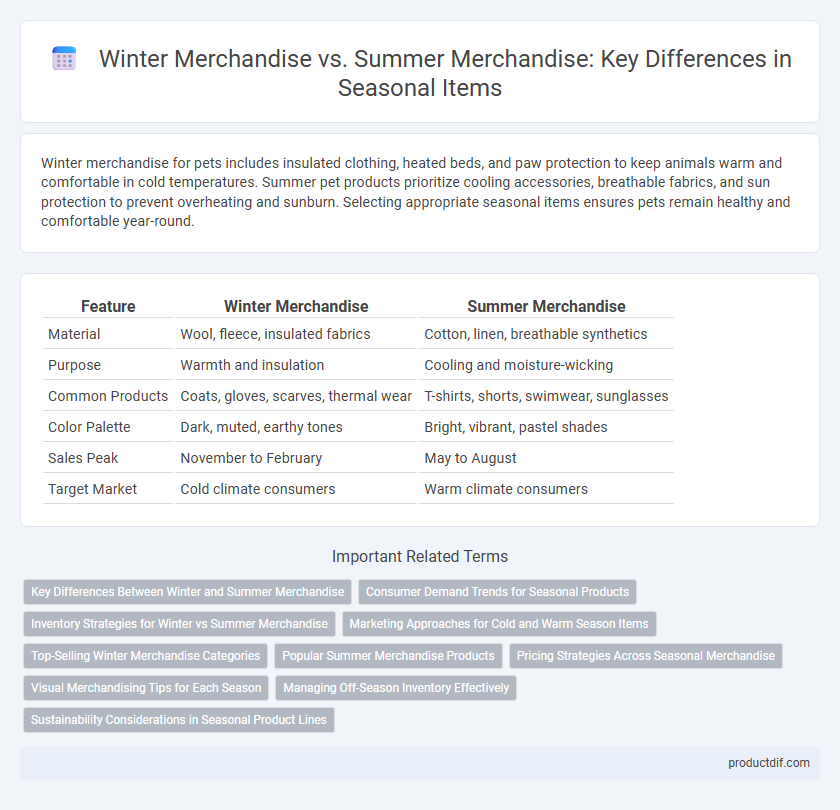 Winter Merchandise vs. Summer Merchandise: Key Differences in Seasonal Items