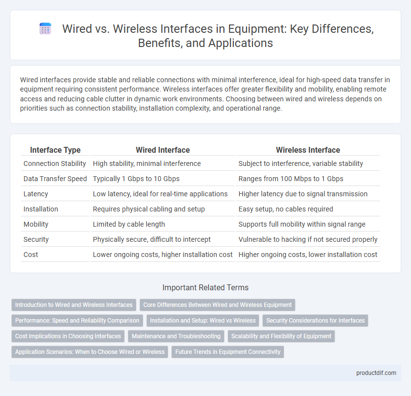 Wired vs. Wireless Interfaces in Equipment: Key Differences, Benefits, and Applications