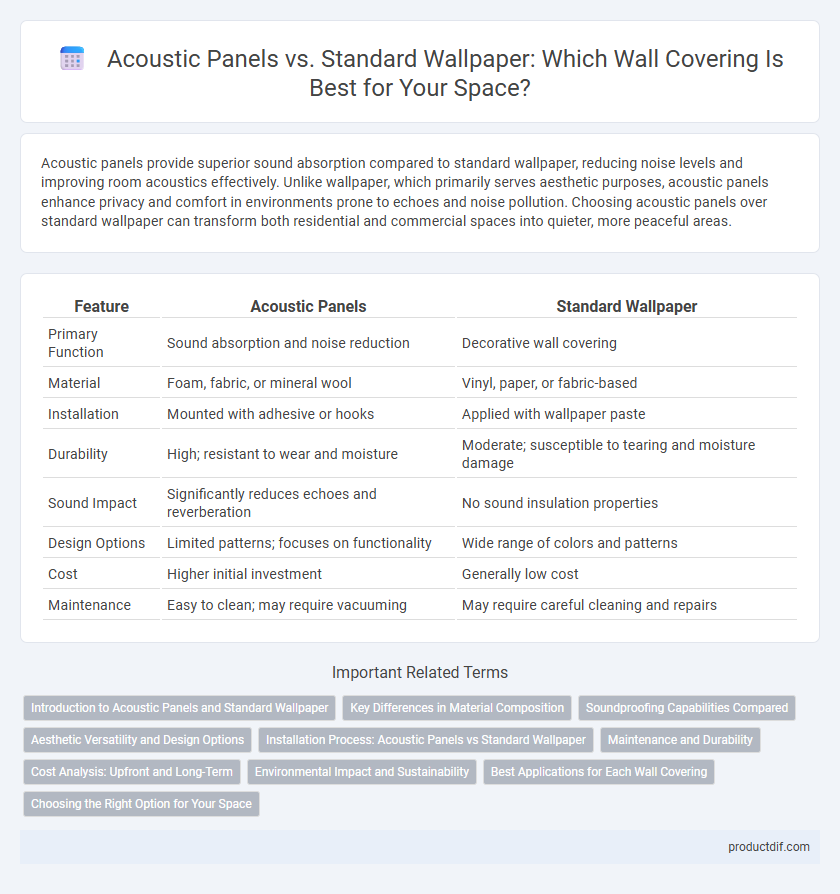 Acoustic Panels vs. Standard Wallpaper: Which Wall Covering Is Best for Your Space?