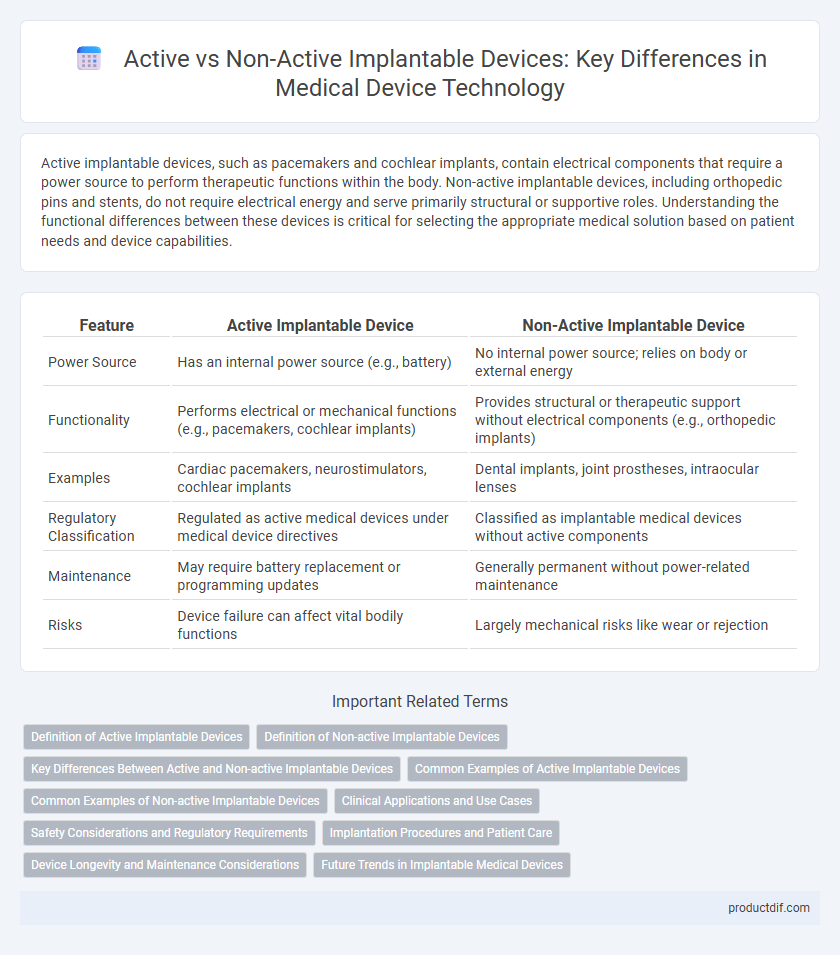 Active vs Non-Active Implantable Devices: Key Differences in Medical Device Technology