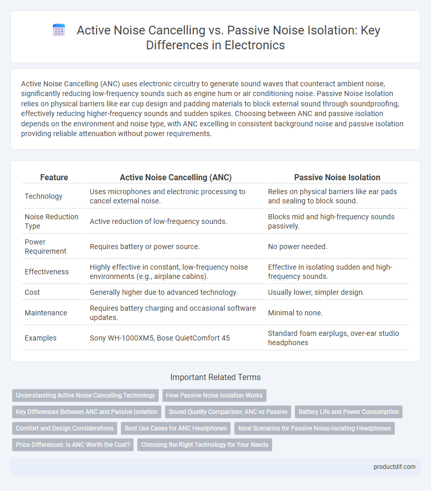 Active Noise Cancelling vs. Passive Noise Isolation: Key Differences in Electronics
