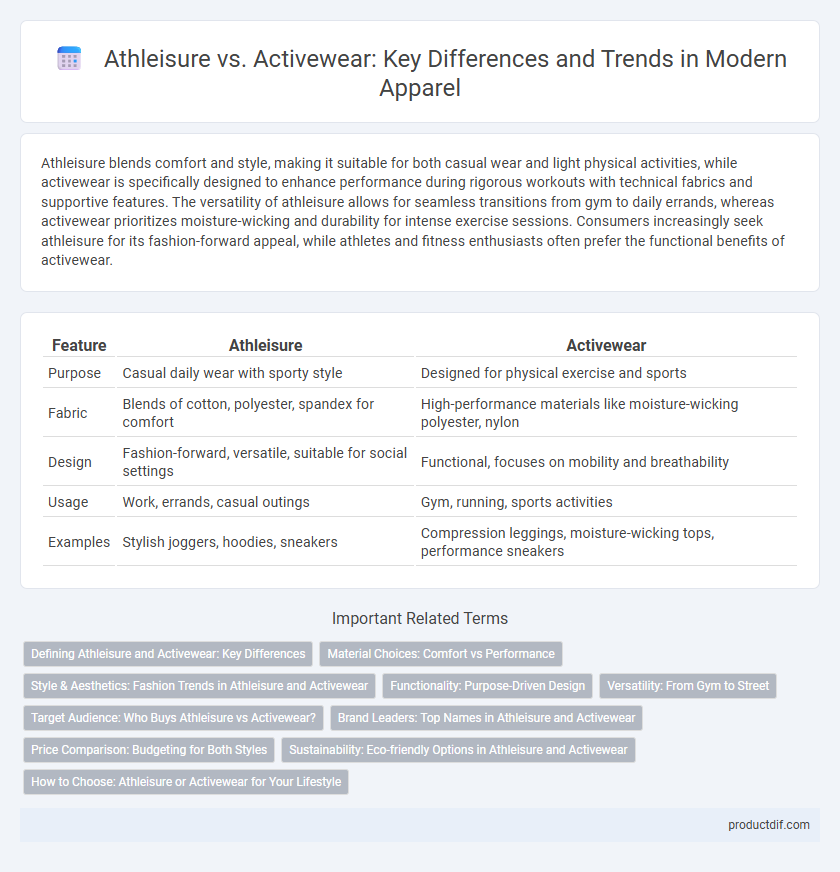Athleisure vs. Activewear: Key Differences and Trends in Modern Apparel