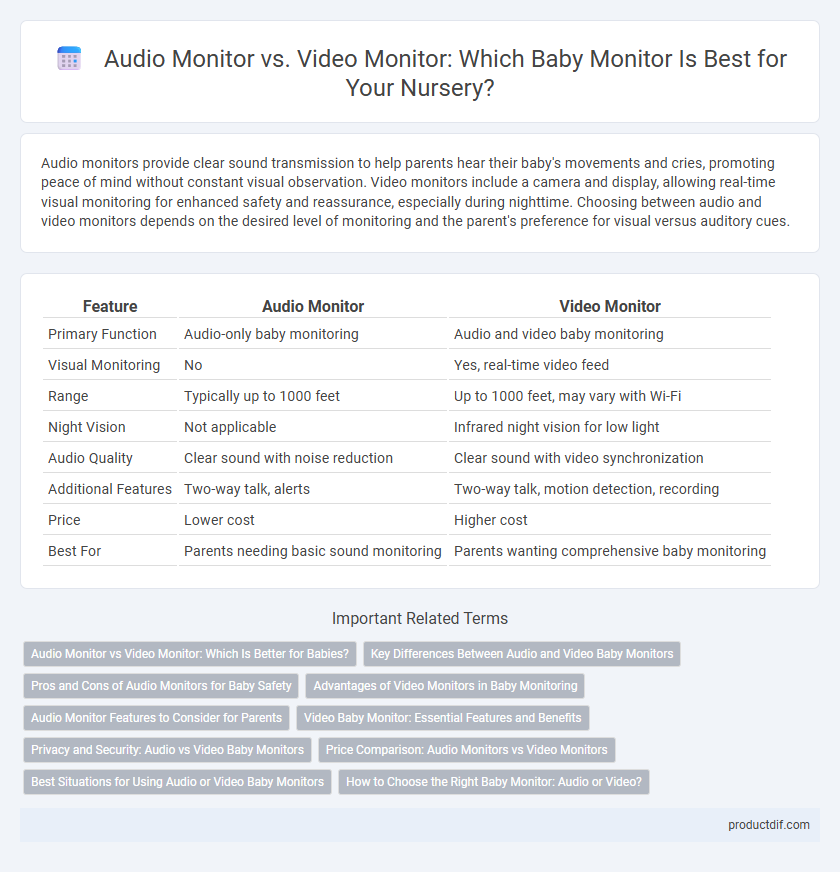 Audio Monitor vs. Video Monitor: Which Baby Monitor Is Best for Your Nursery?