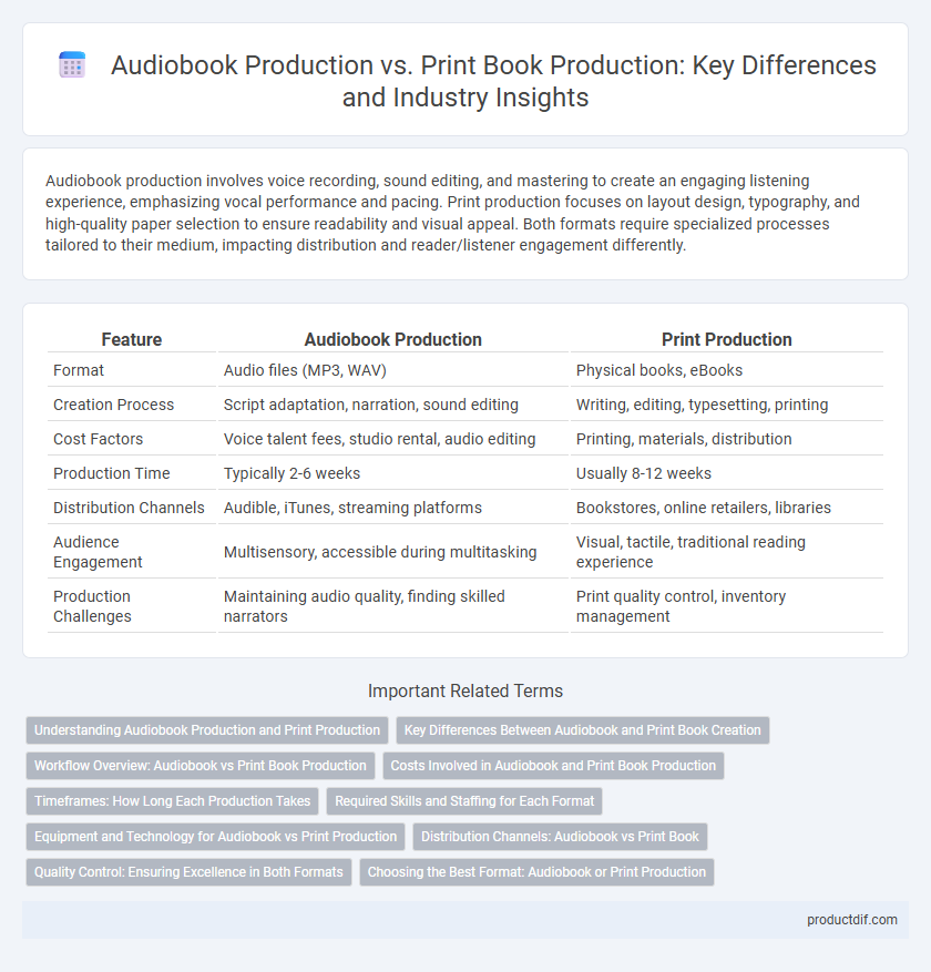 Audiobook Production vs. Print Book Production: Key Differences and Industry Insights