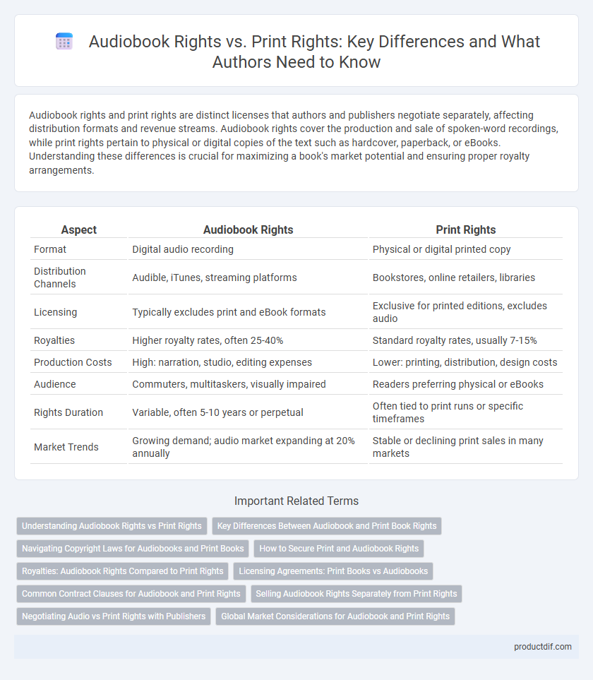 Audiobook Rights vs. Print Rights: Key Differences and What Authors Need to Know