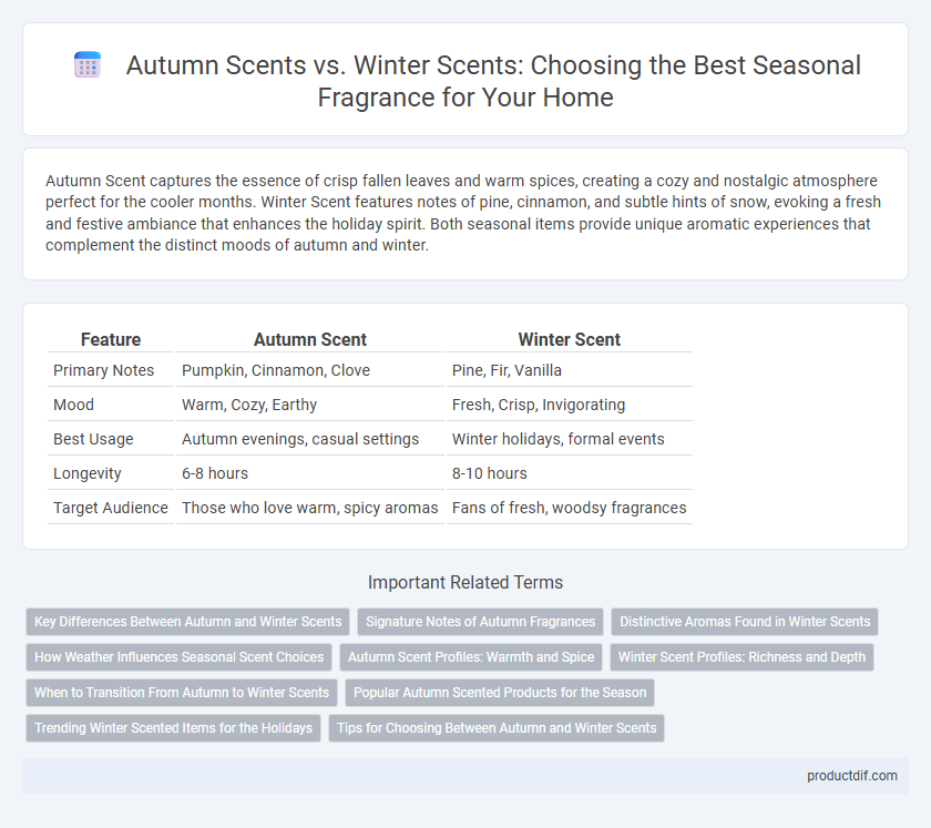 Autumn Scents vs. Winter Scents: Choosing the Best Seasonal Fragrance for Your Home