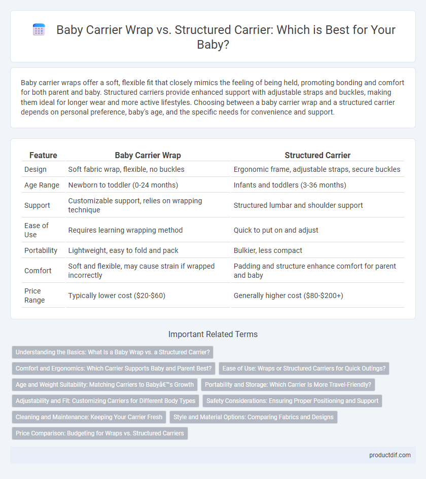 Baby Carrier Wrap vs. Structured Carrier: Which is Best for Your Baby?