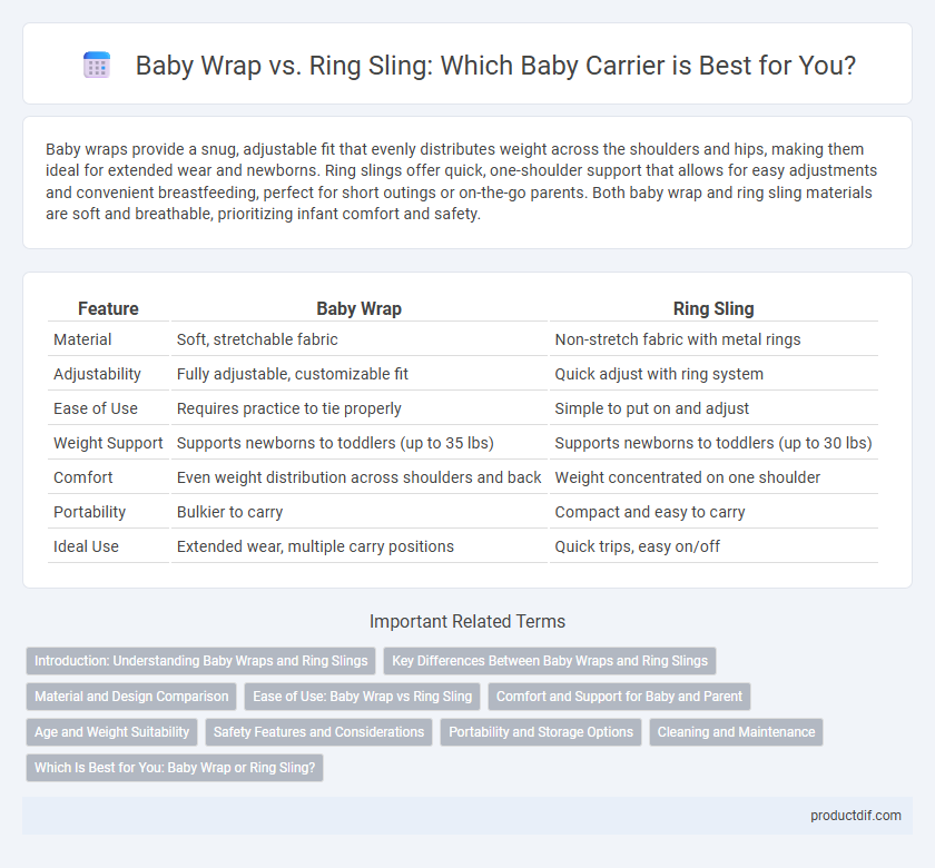 Baby Wrap vs. Ring Sling: Which Baby Carrier is Best for You?