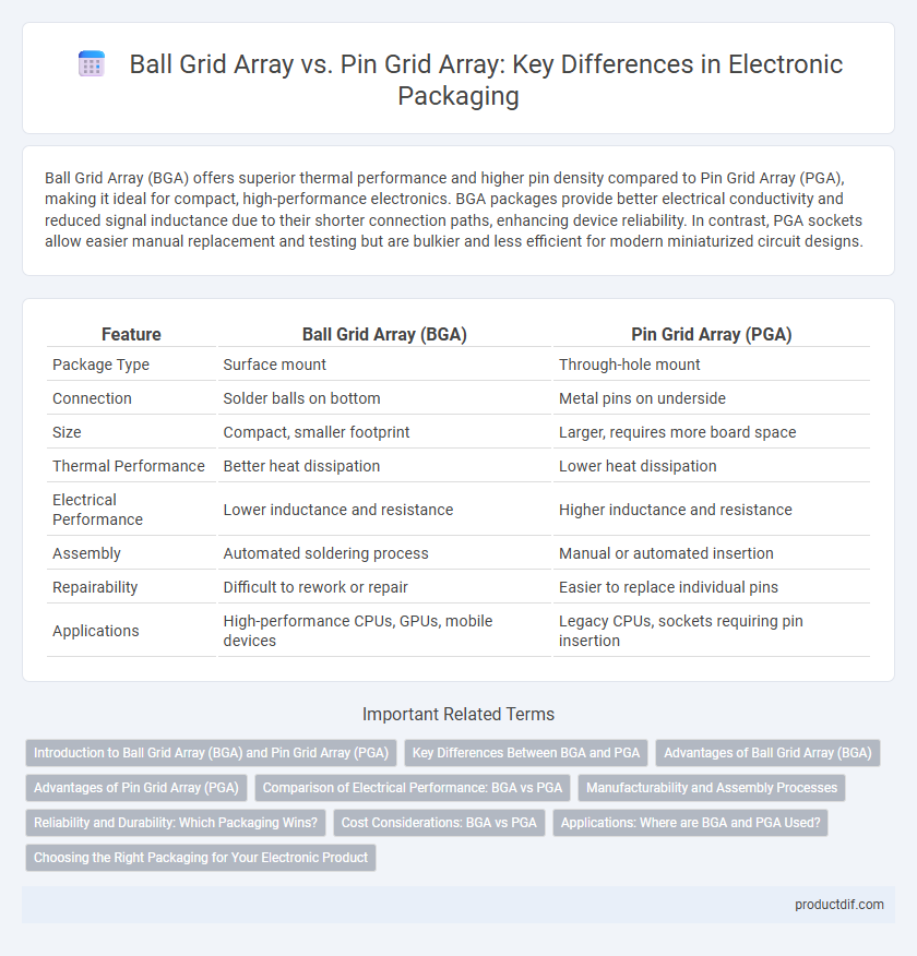 Ball Grid Array vs. Pin Grid Array: Key Differences in Electronic Packaging