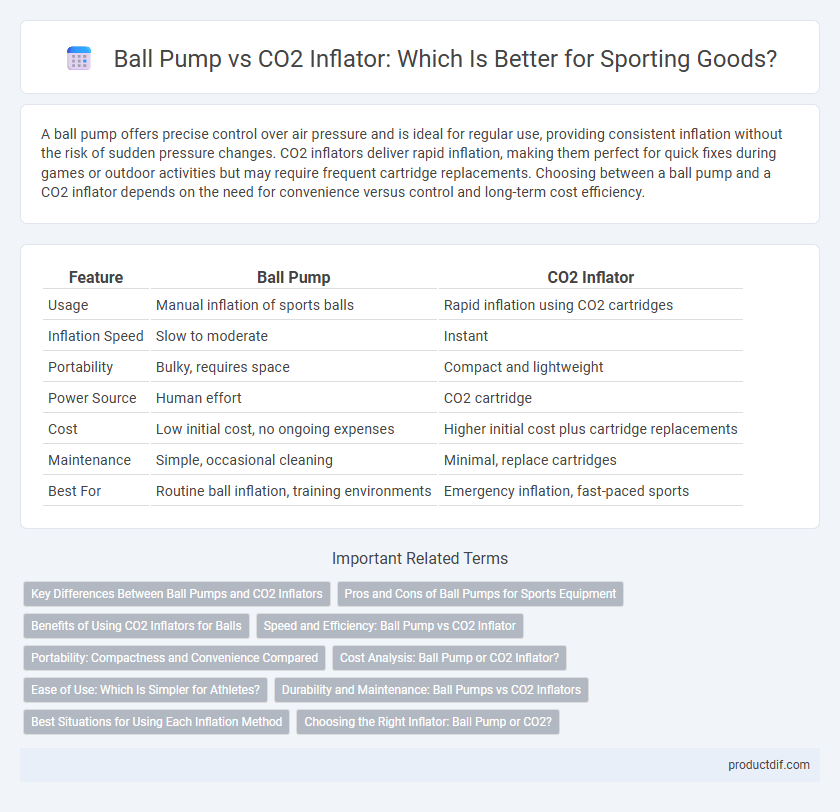 Ball Pump vs CO2 Inflator: Which Is Better for Sporting Goods?