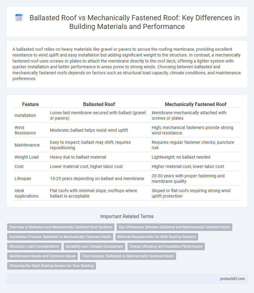 Ballasted Roof vs Mechanically Fastened Roof: Key Differences in Building Materials and Performance