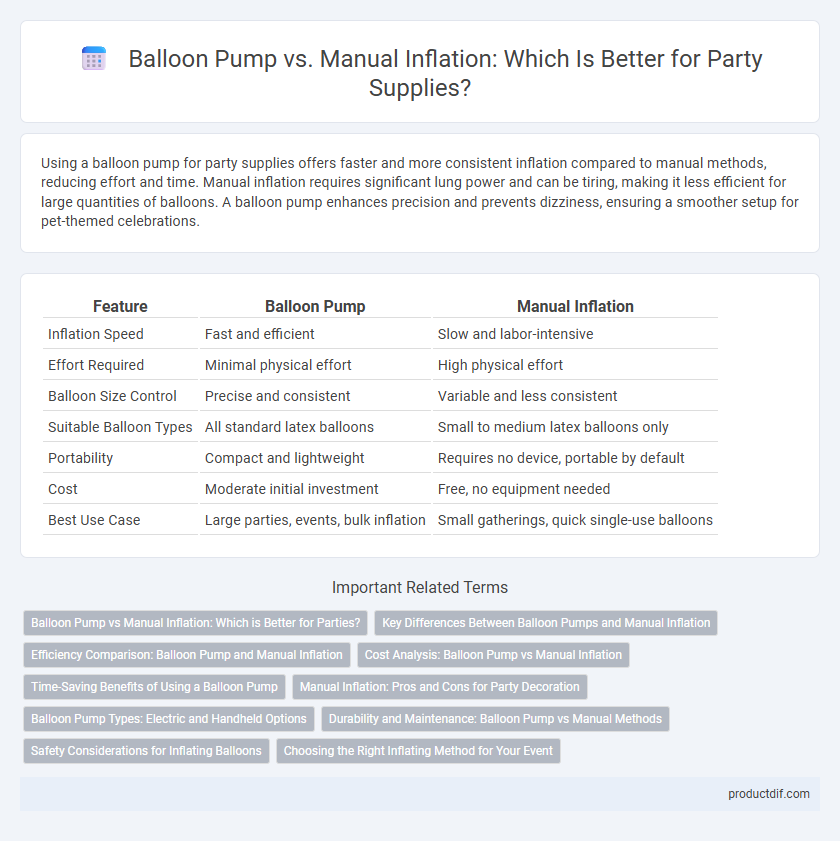 Balloon Pump vs. Manual Inflation: Which Is Better for Party Supplies?