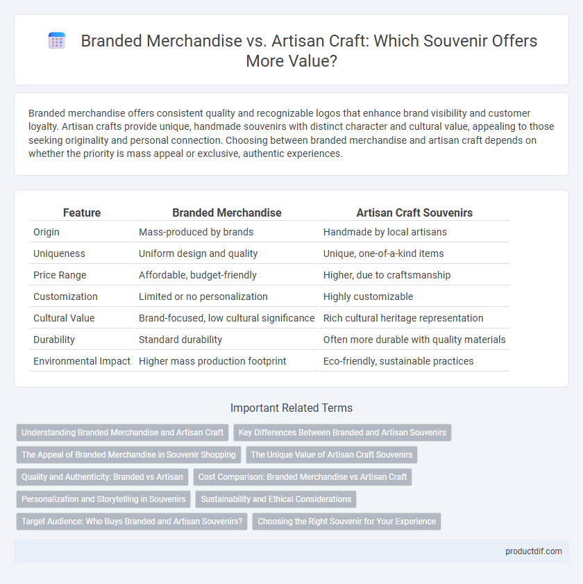 Branded Merchandise vs. Artisan Craft: Which Souvenir Offers More Value?