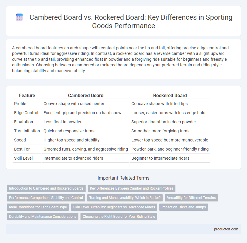 Cambered Board vs. Rockered Board: Key Differences in Sporting Goods Performance