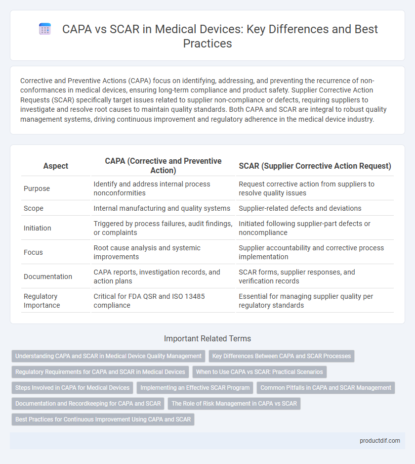 CAPA vs SCAR in Medical Devices: Key Differences and Best Practices