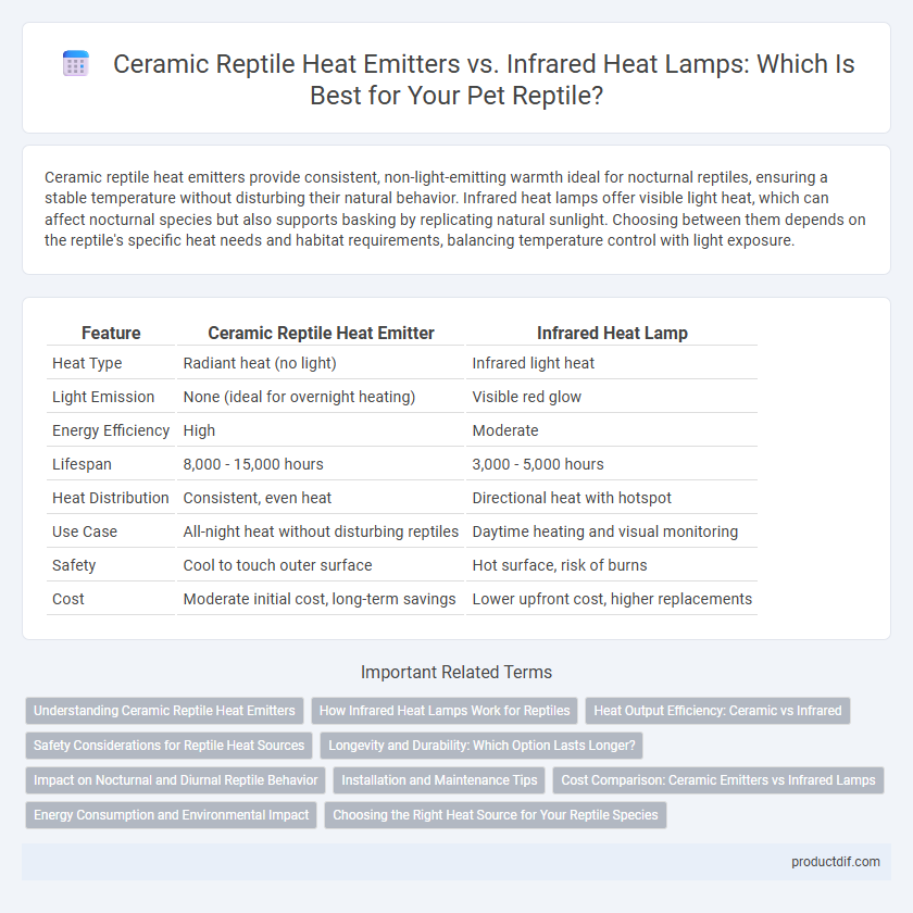 Ceramic Reptile Heat Emitters vs. Infrared Heat Lamps: Which Is Best for Your Pet Reptile?