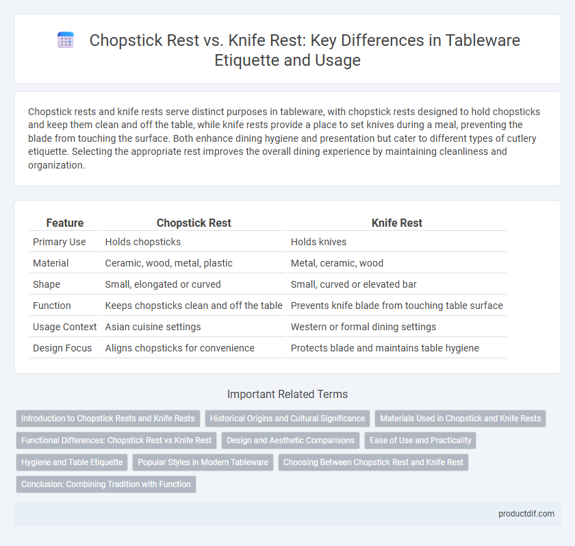 Chopstick Rest vs. Knife Rest: Key Differences in Tableware Etiquette and Usage