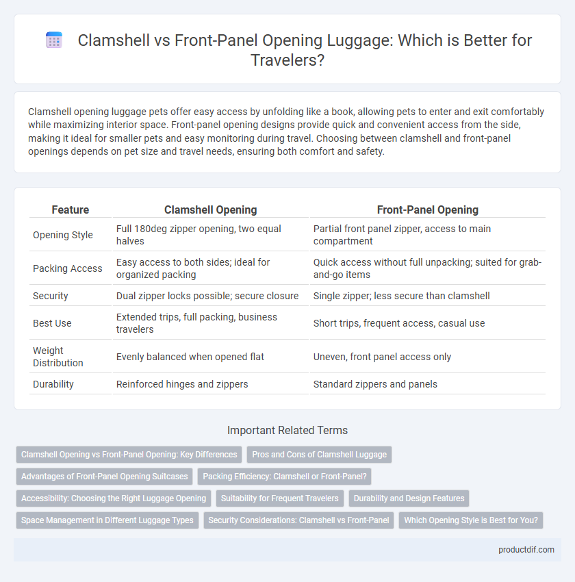 Clamshell vs Front-Panel Opening Luggage: Which is Better for Travelers?