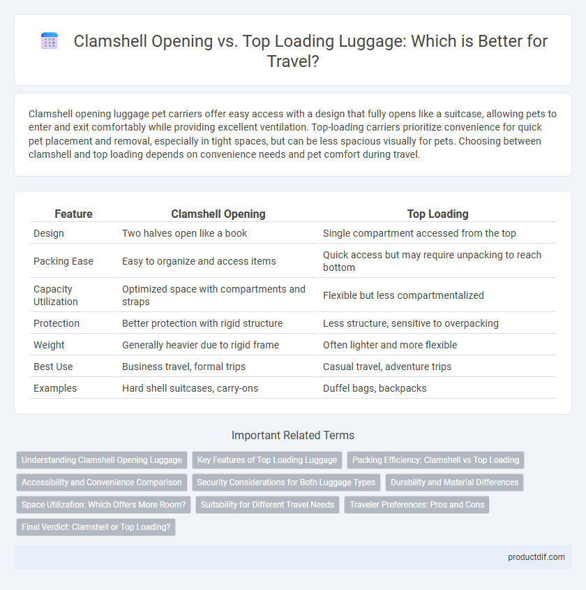 Clamshell Opening vs. Top Loading Luggage: Which is Better for Travel?