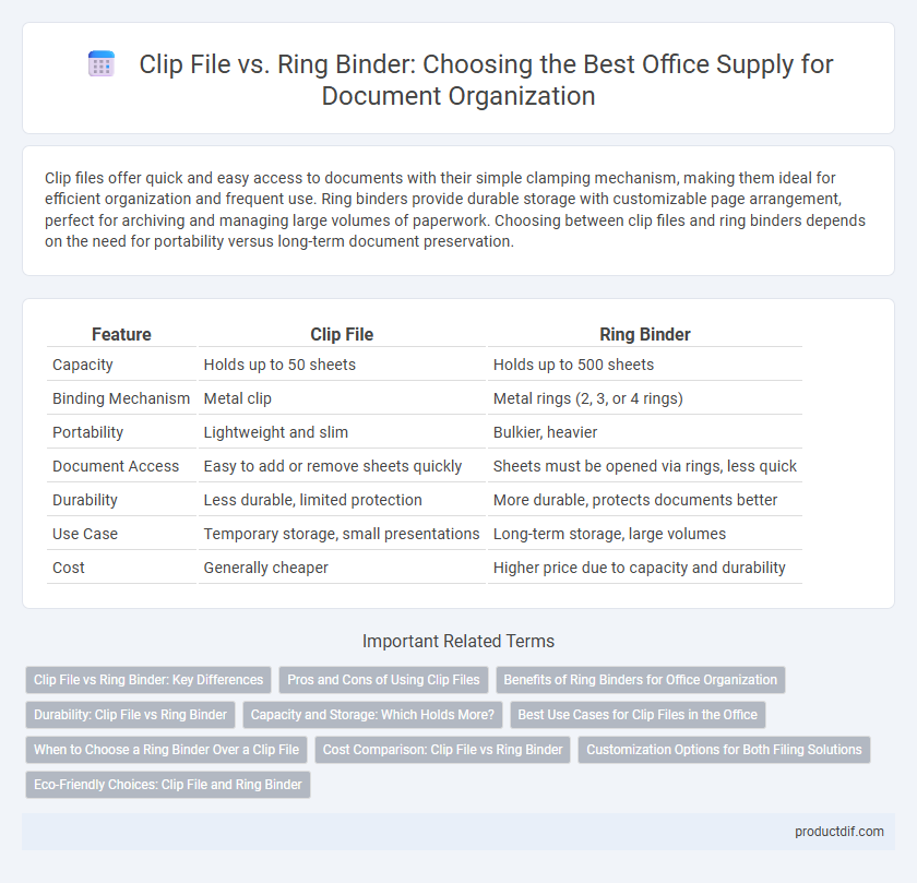 Clip File vs. Ring Binder: Choosing the Best Office Supply for Document Organization
