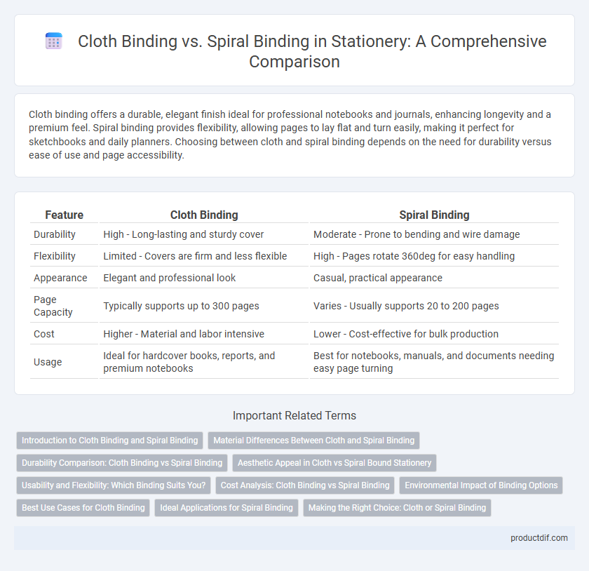 Cloth Binding vs. Spiral Binding in Stationery: A Comprehensive Comparison