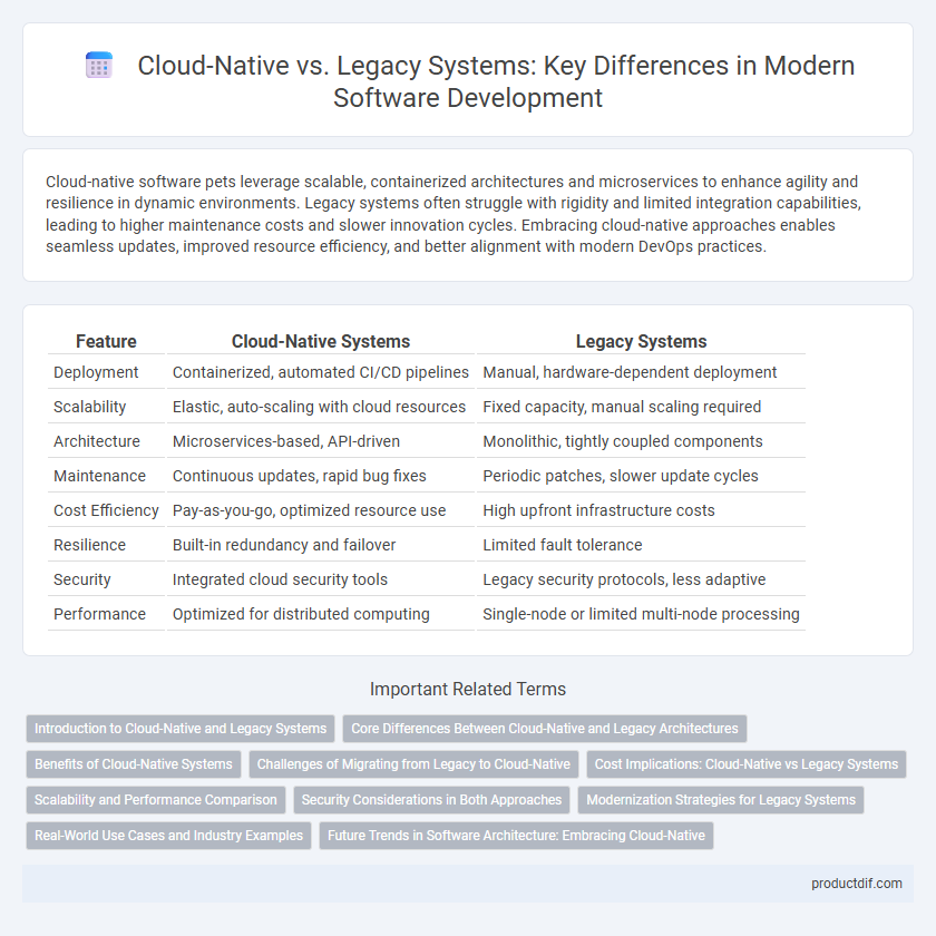 Cloud-Native vs. Legacy Systems: Key Differences in Modern Software Development