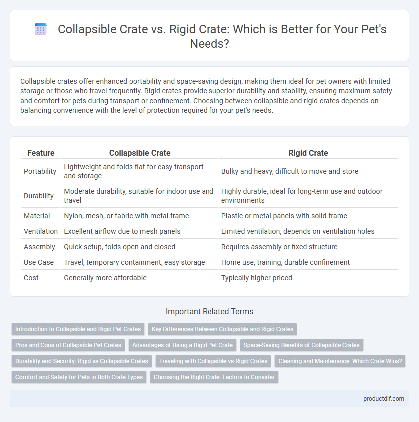 Collapsible Crate vs. Rigid Crate: Which is Better for Your Pet's Needs?