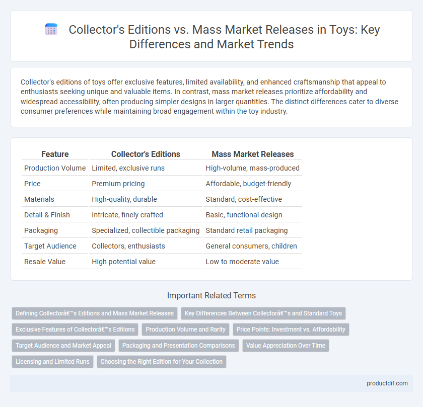 Collector's Editions vs. Mass Market Releases in Toys: Key Differences and Market Trends