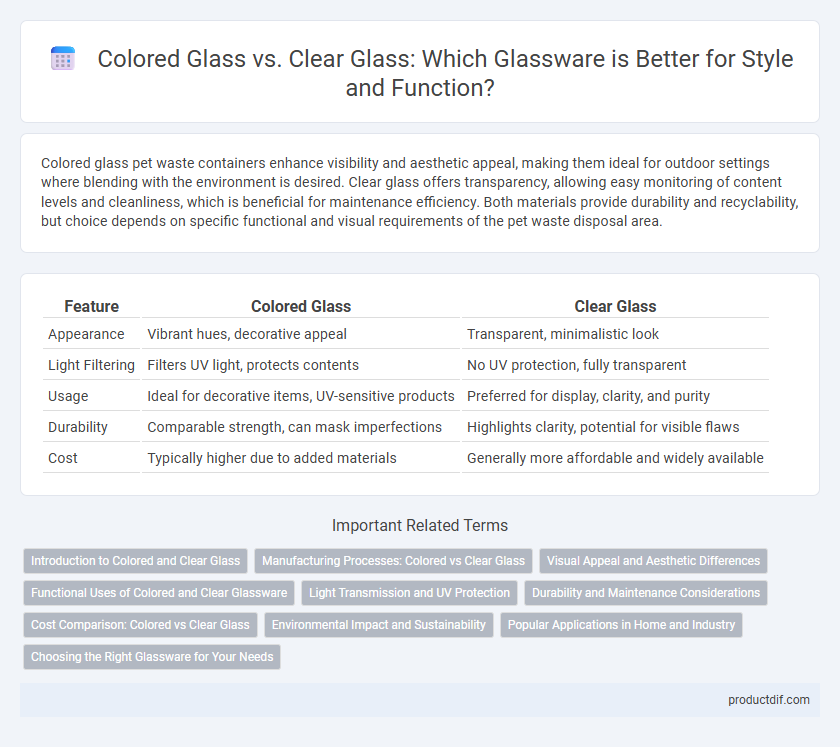 Colored Glass vs. Clear Glass: Which Glassware is Better for Style and Function?