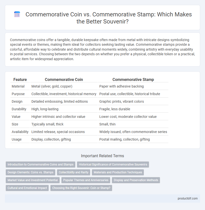 Commemorative Coin vs. Commemorative Stamp: Which Makes the Better Souvenir?