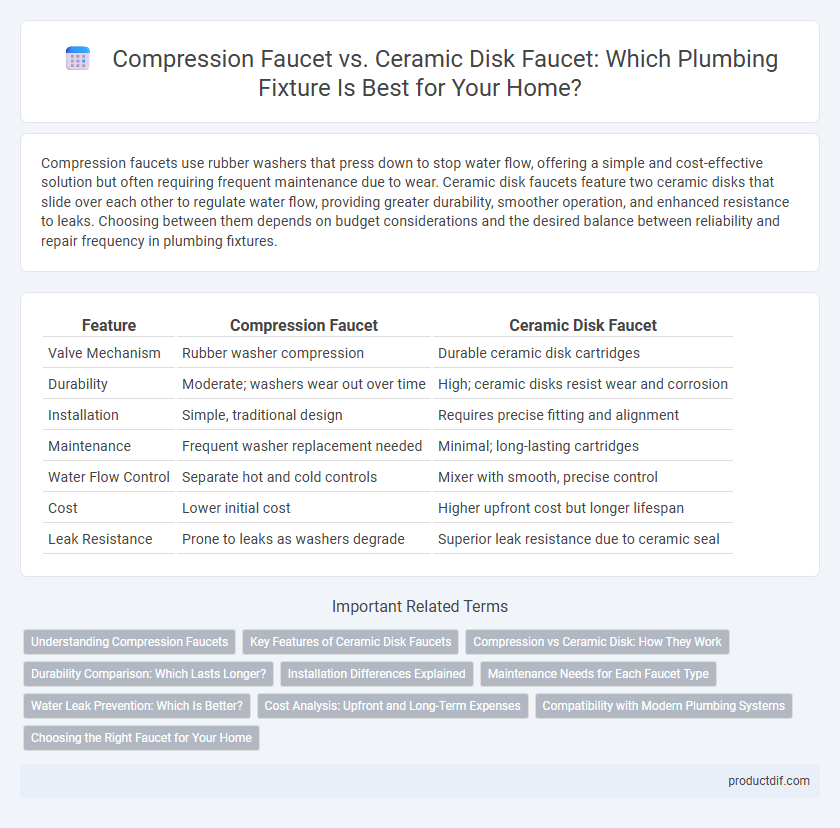 Compression Faucet vs. Ceramic Disk Faucet: Which Plumbing Fixture Is Best for Your Home?