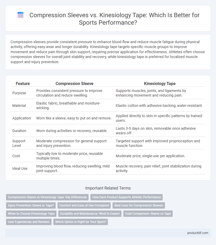 Compression Sleeves vs. Kinesiology Tape: Which Is Better for Sports Performance?