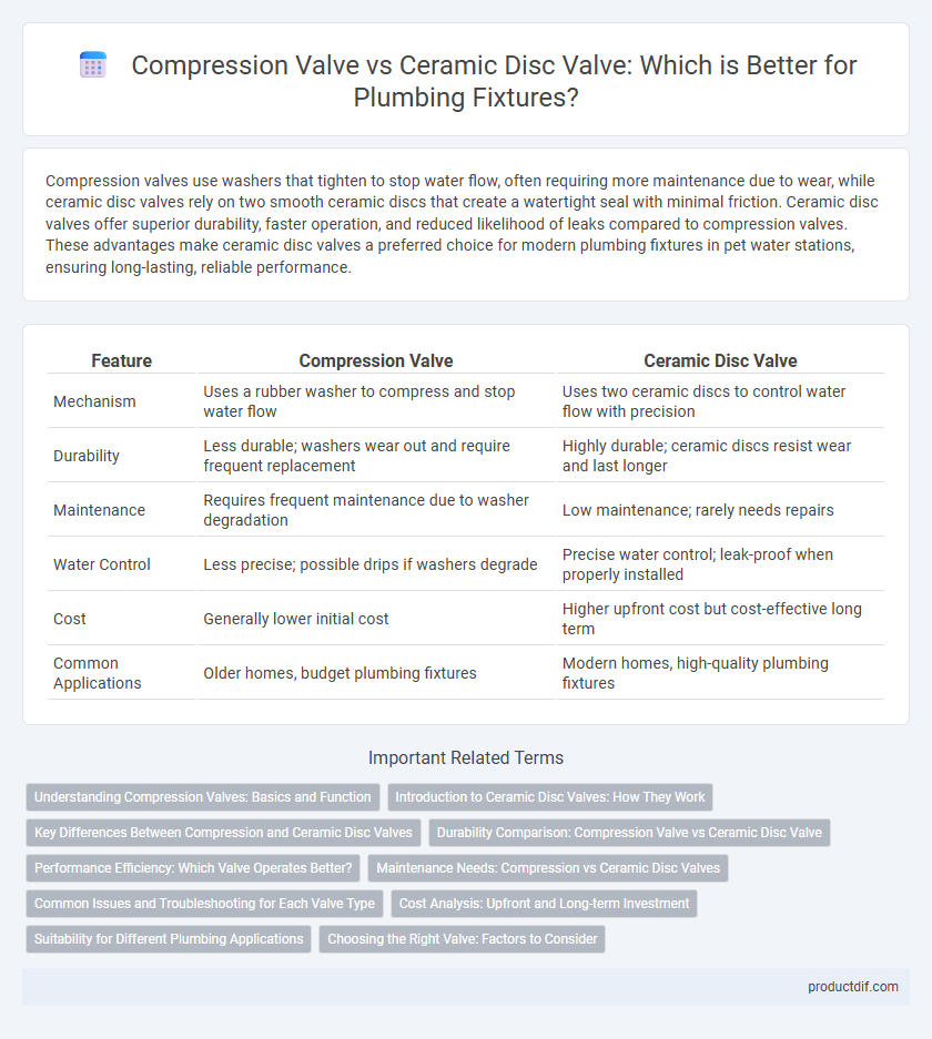 Compression Valve vs Ceramic Disc Valve: Which is Better for Plumbing Fixtures?