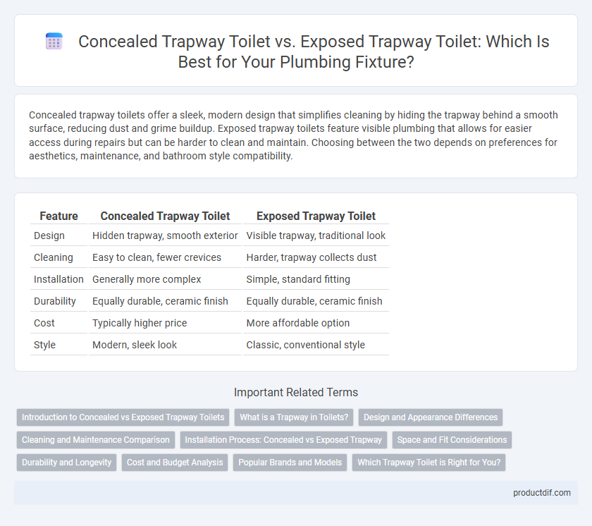 Concealed Trapway Toilet vs. Exposed Trapway Toilet: Which Is Best for Your Plumbing Fixture?