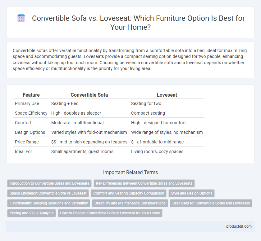 Convertible Sofa vs. Loveseat: Which Furniture Option Is Best for Your Home?