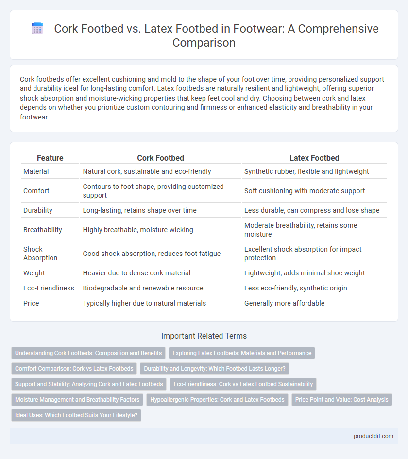 Cork Footbed vs. Latex Footbed in Footwear: A Comprehensive Comparison
