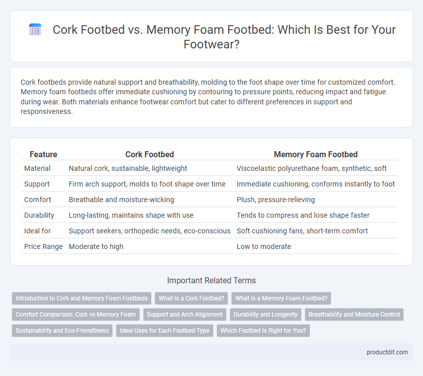 Cork Footbed vs. Memory Foam Footbed: Which Is Best for Your Footwear?
