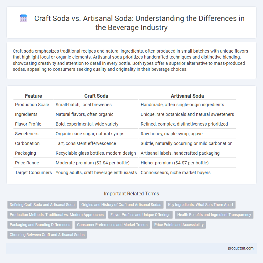 Craft Soda vs. Artisanal Soda: Understanding the Differences in the Beverage Industry