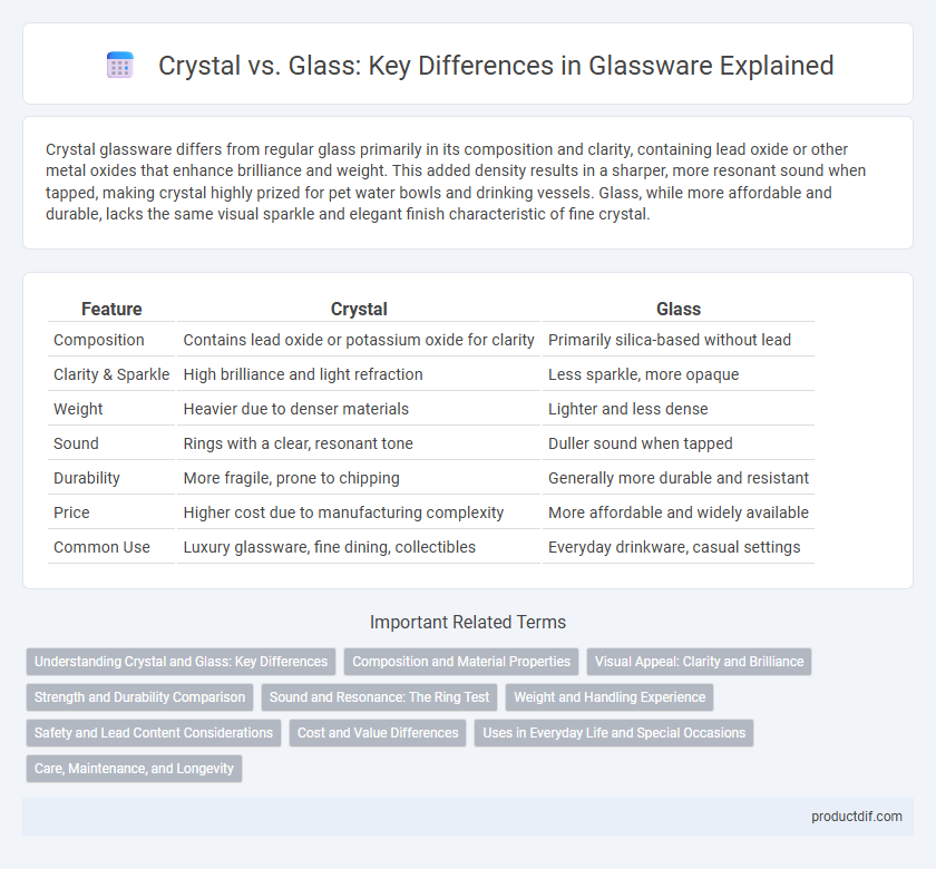 Crystal vs. Glass: Key Differences in Glassware Explained