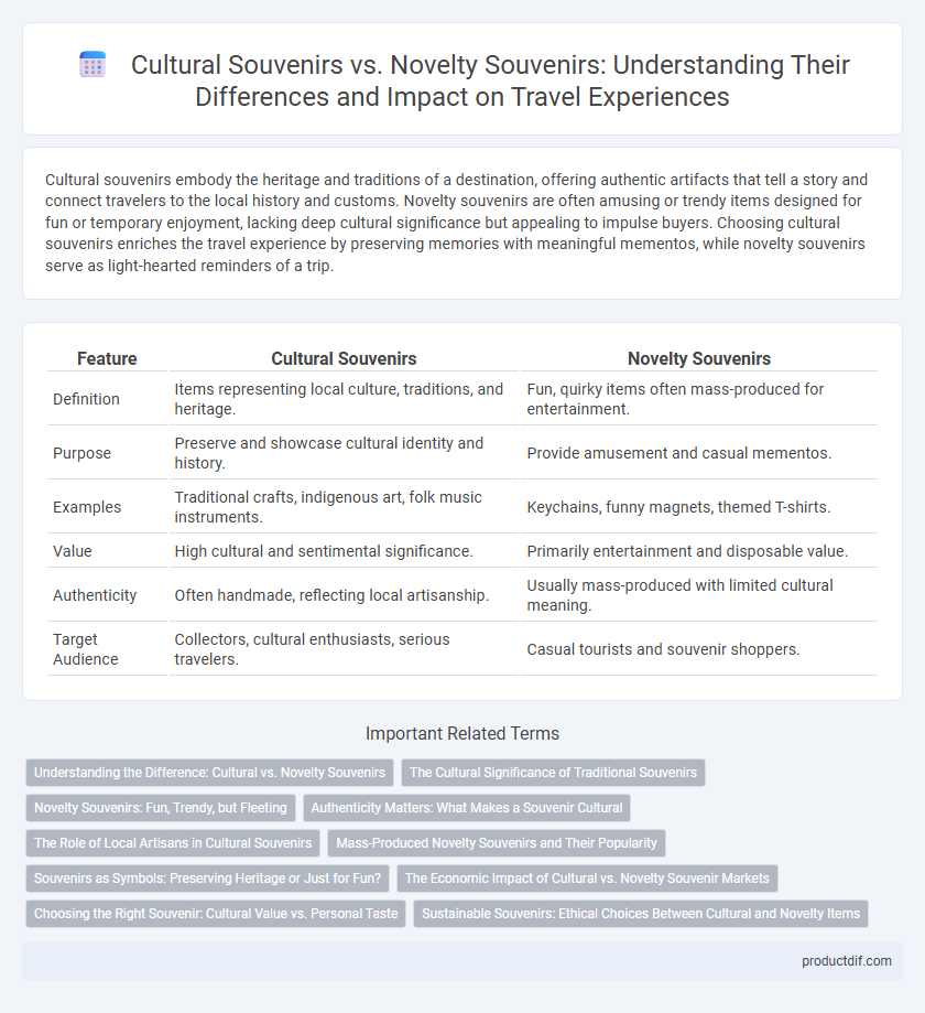 Cultural Souvenirs vs. Novelty Souvenirs: Understanding Their Differences and Impact on Travel Experiences