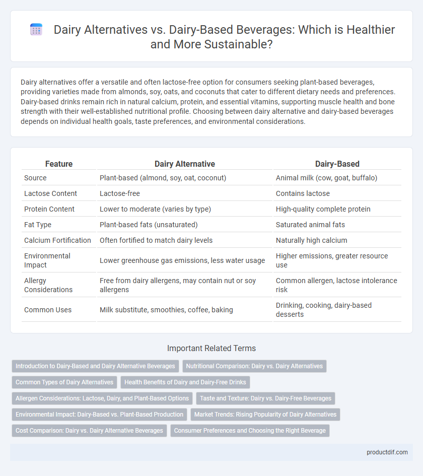 Dairy Alternatives vs. Dairy-Based Beverages: Which is Healthier and More Sustainable?