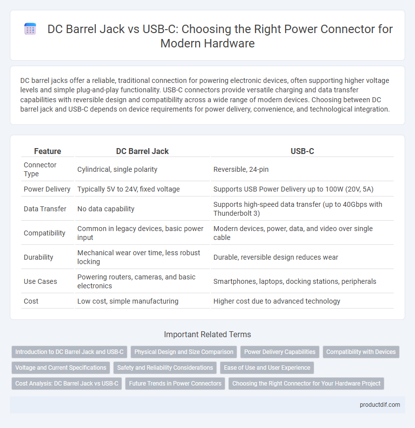 DC Barrel Jack vs USB-C: Choosing the Right Power Connector for Modern Hardware