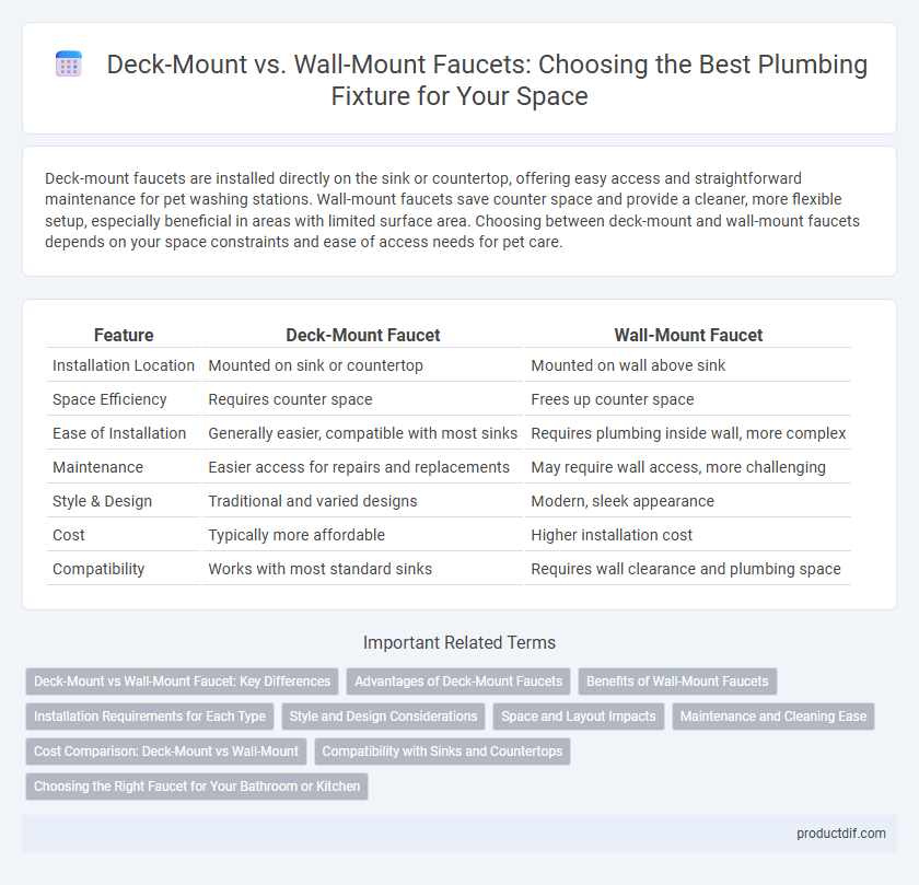 Deck-Mount vs. Wall-Mount Faucets: Choosing the Best Plumbing Fixture for Your Space