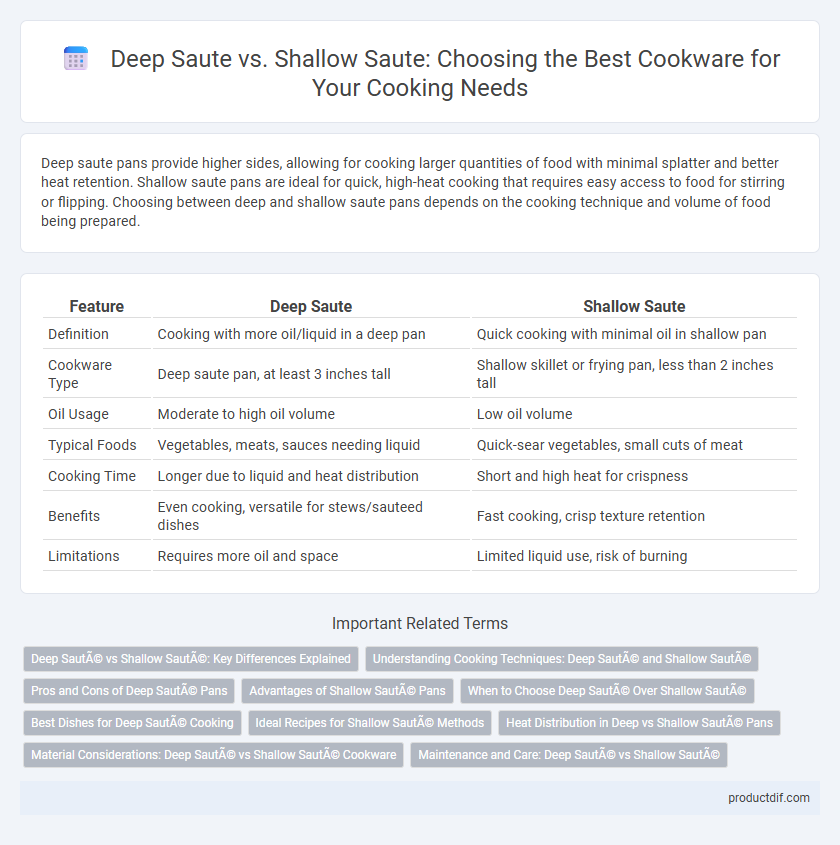 Deep Saute vs. Shallow Saute: Choosing the Best Cookware for Your Cooking Needs