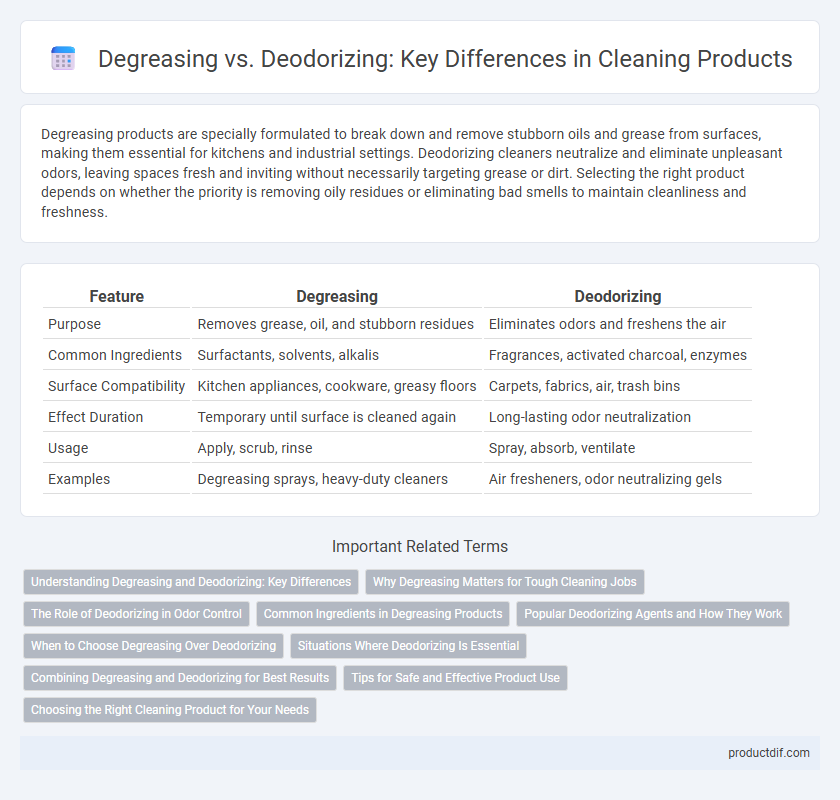 Degreasing vs. Deodorizing: Key Differences in Cleaning Products