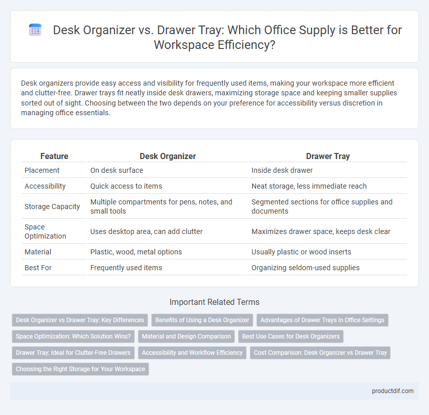 Desk Organizer vs. Drawer Tray: Which Office Supply is Better for Workspace Efficiency?